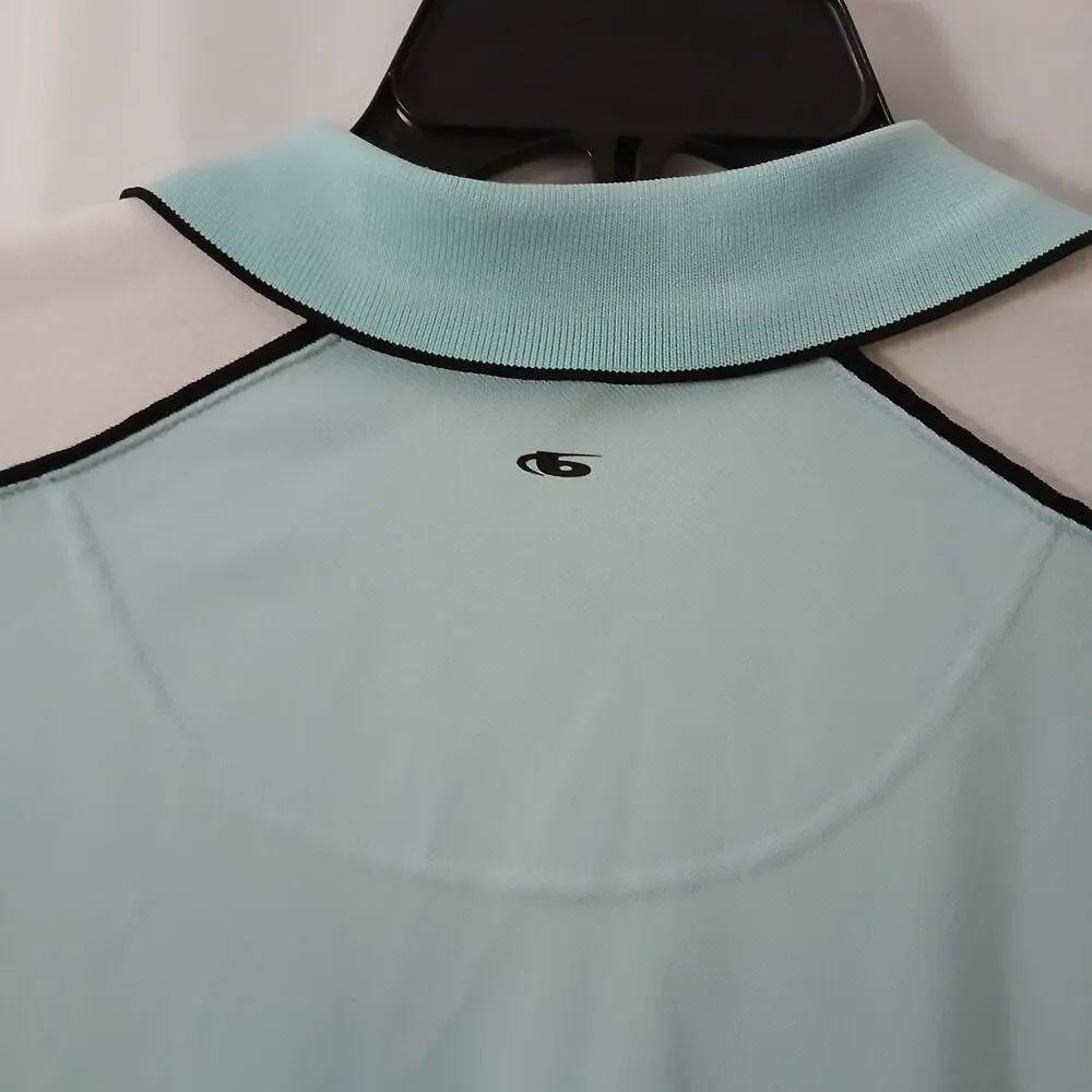 Men's Golf Polo Tech Short Sleeve Wicking Sporty Resort Preppy Gorpcore SZ XL